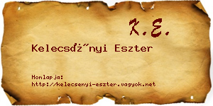 Kelecsényi Eszter névjegykártya